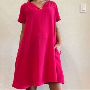 Lush Woman’s Pink Dress With Pockets